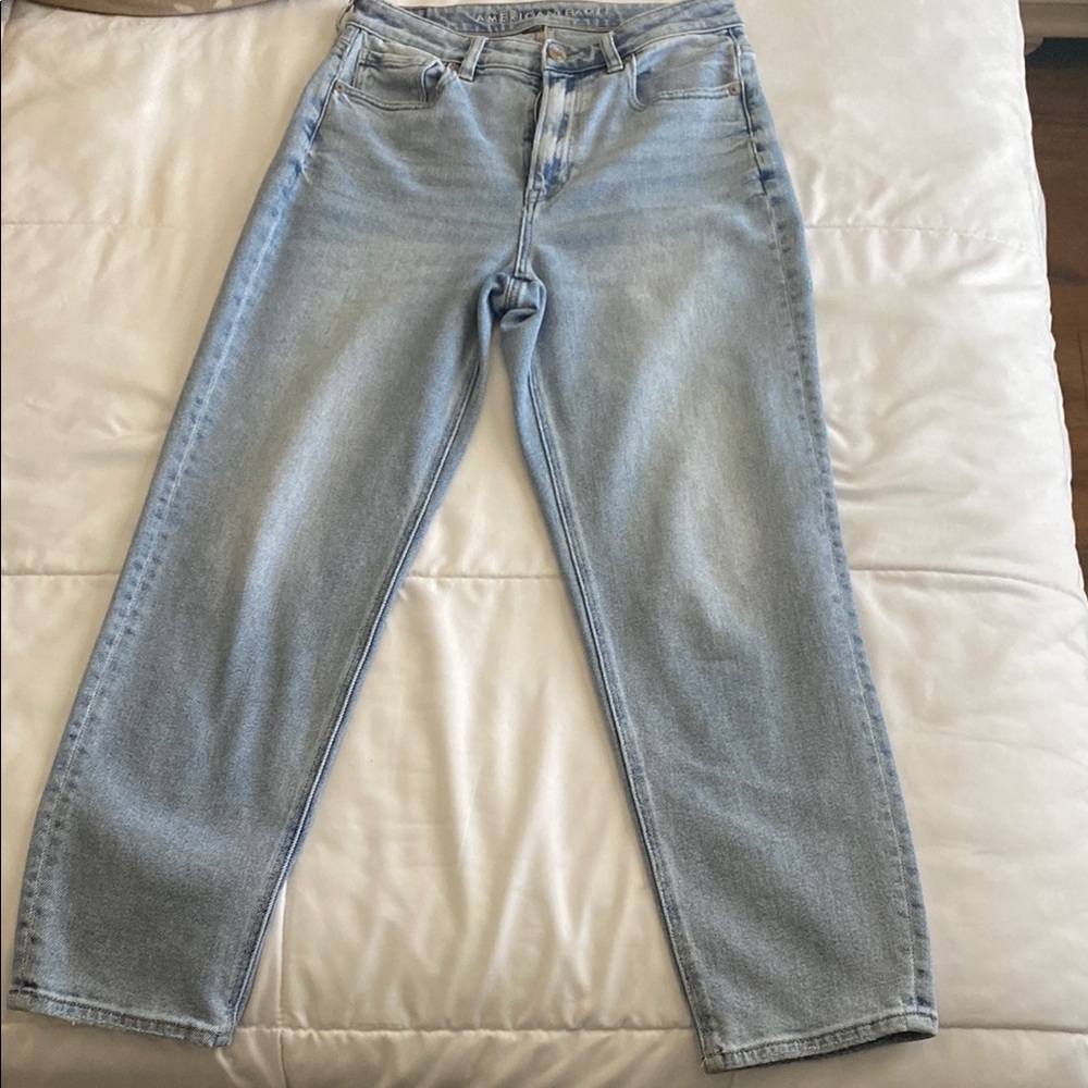 American Eagle Outfitters Light Blue Straight Leg Jeans